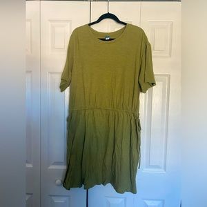 Spring summer dress with adjustable waist